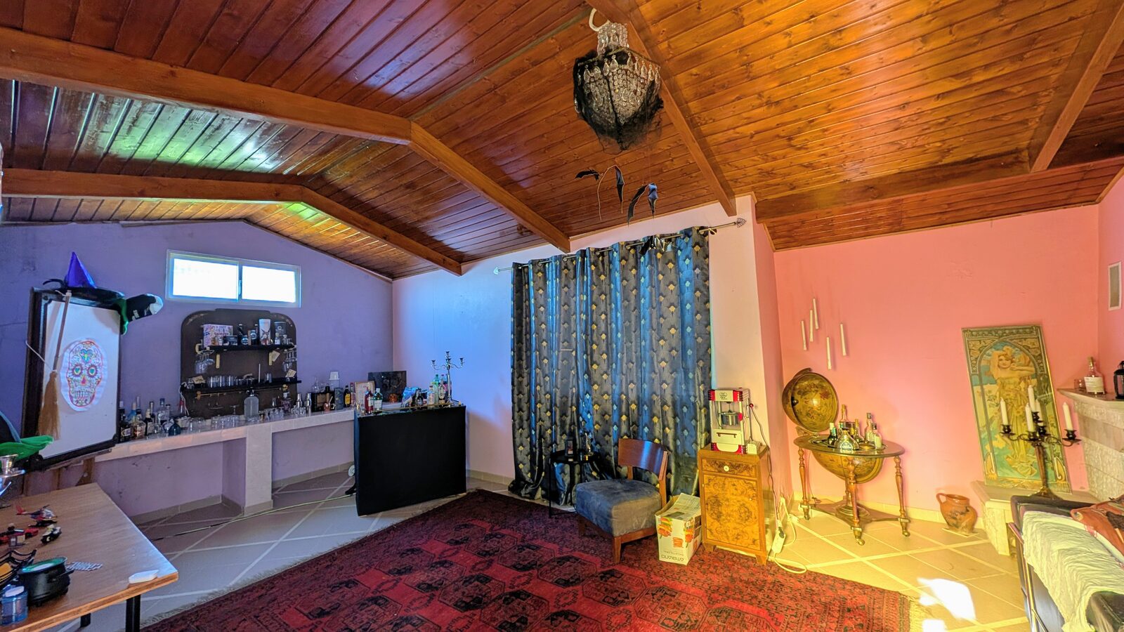 Bar seating area
