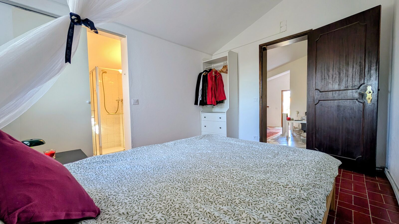 Main house bedroom with views