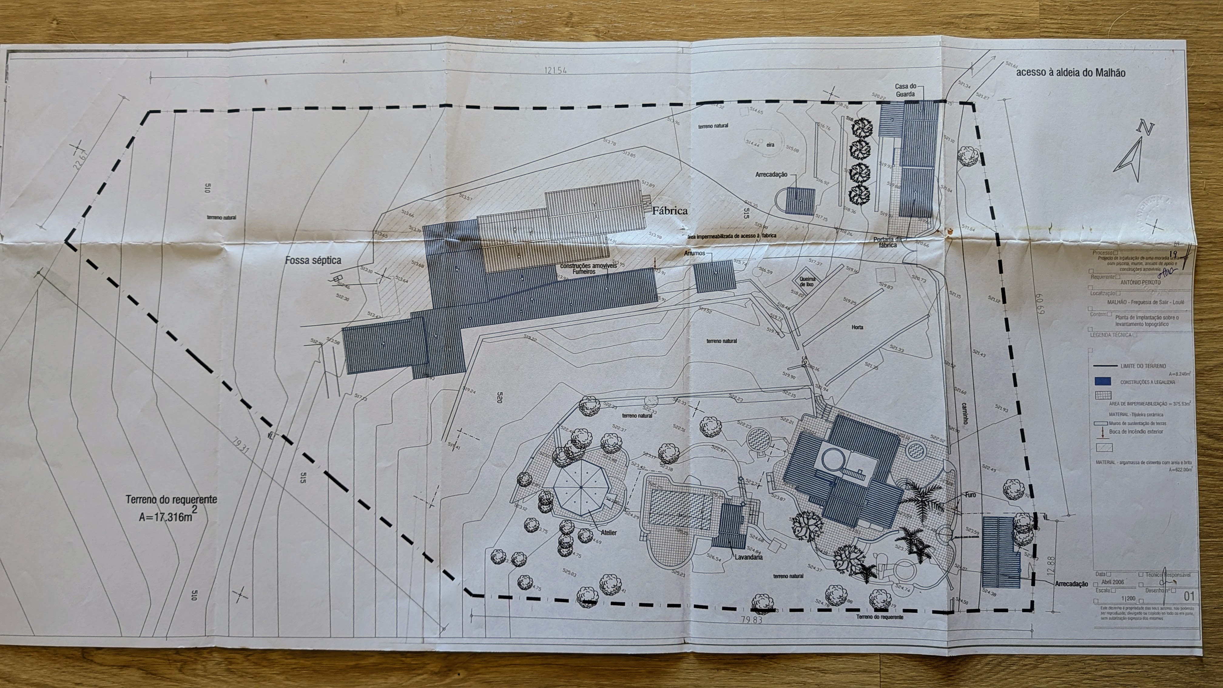 Estate overview plan showing all buildings and land